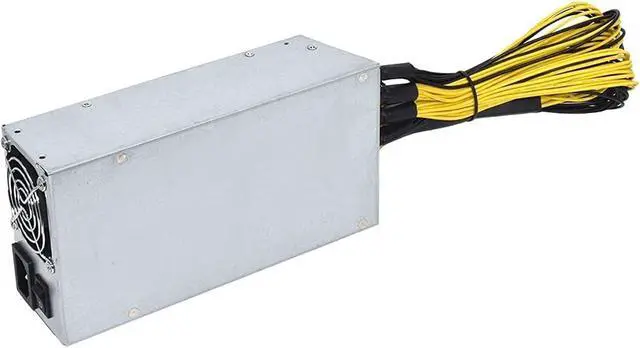 Alt view image 6 of 6 - 2000W 12V 166A ETH Mining Machine Power Supply 220-240V Input 10x6Pin 80% Efficiency Multi-GPU for BTC Antminer Bitcoin S7 S9