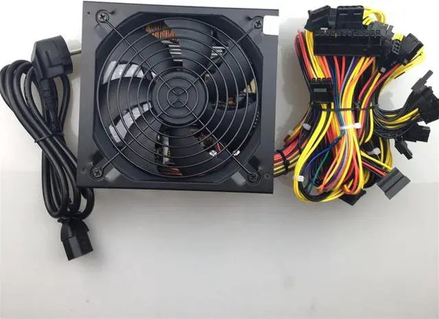 Alt view image 3 of 7 - 1600W PC Power Supply ATX 12V 1.3 PSU for Bitcoin Miner RX470 RX 480 RX 570 1600W Mining rig ATX Mining Machine