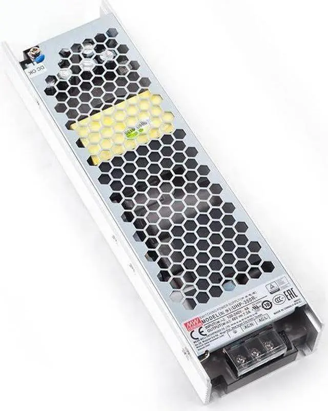 Main image of UHP-350R-55 55V 6.3A 350W Slim Fanless Power Supply 94% Efficiency Quiet Easy Install DC OK Signal Active PFC Redundant Function Wide Input 90-264VAC for LED Office Automation