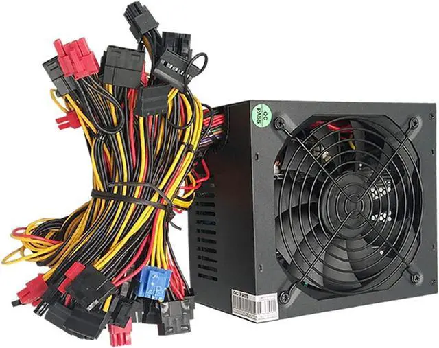 Main image of Multichannel Graphics Card Power Supply 1800W, Modular Mining Power Supply PSU for 8 GPU ETH Rig Ethereum Mining Machine 170240V