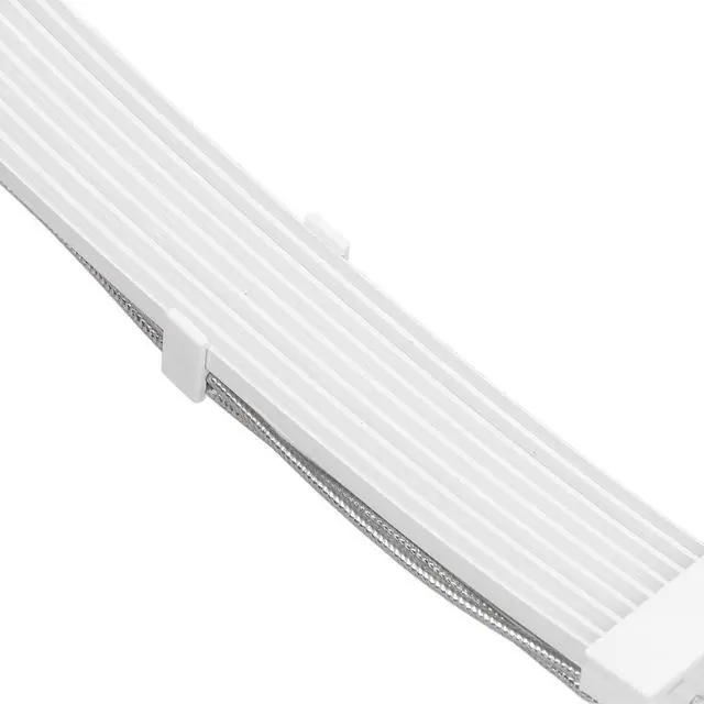 Alt view image 7 of 7 - RGB PSU Cables Extensions 2x8Pin ARGB Motherboard Power Supply 5V 3Pin Synchronized Double LED ARGB PSU Graphics Card Power White