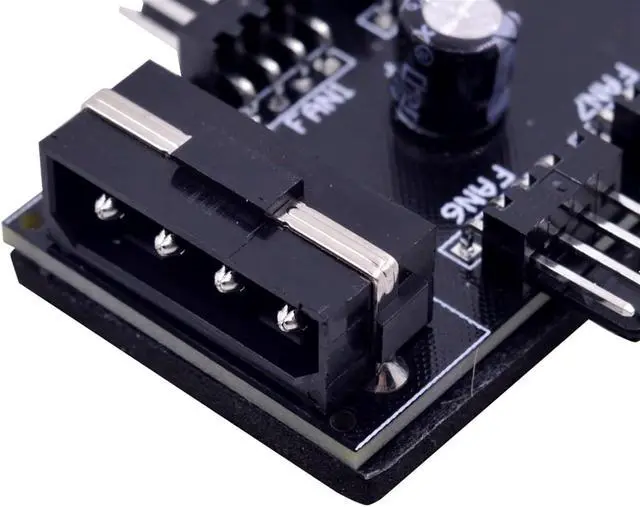 Alt view image 3 of 6 - 10pcs Cooling Fan Hub Splitter Cable PWM 12V 4Pin Power Supply Adapter PC 1 to 10 4Pin Cooler for PC Mining