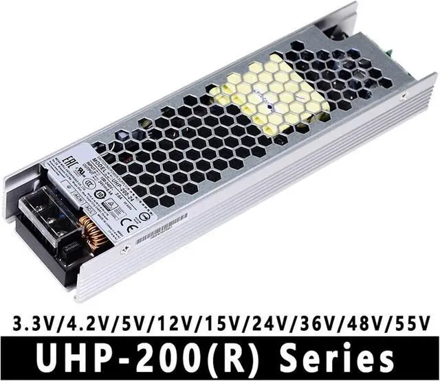 Alt view image 3 of 3 - UHP-350 Series 3.3v/4.2v/5v/12v/15v/24v36v/48v fanless Design 350W Ultra-Thin PFC Switching Power Supply(UHP-350-12)