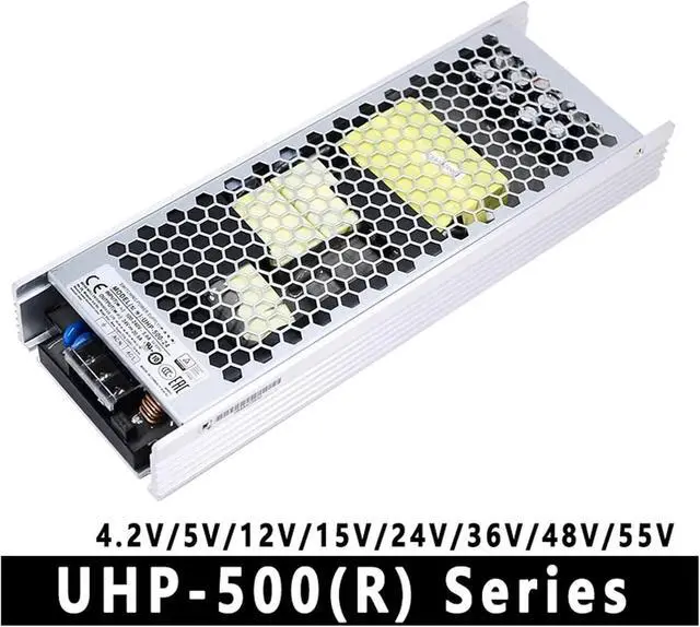 Alt view image 2 of 3 - UHP-350 Series 3.3v/4.2v/5v/12v/15v/24v36v/48v fanless Design 350W Ultra-Thin PFC Switching Power Supply(UHP-350-12)