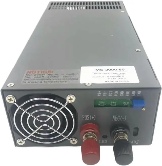 Main image of 1500W 2000w Switching Power Supply DC0-12V 13.8V 15V 24V 27V 36V 48V 60V 72V 80V 110V 220V Current and Voltage Adjustable(220V,90V_1500W)