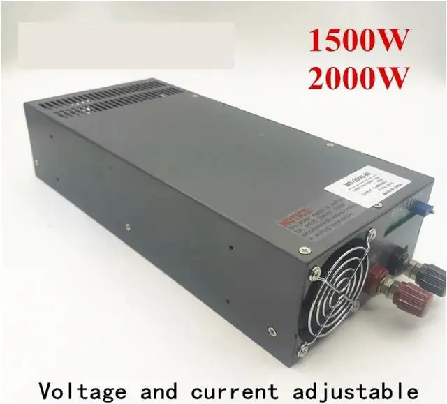Alt view image 2 of 6 - 1500W 2000w Switching Power Supply DC0-12V 13.8V 15V 24V 27V 36V 48V 60V 72V 80V 110V 220V Current and Voltage Adjustable(220V,90V_1500W)