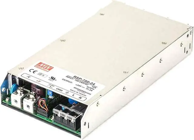 Main image of RSP-750-24 750W 24V 31.3A Industrial Power Supply, 90.5% High Efficiency, 90-264VAC Wide Input, Active PFC, Overload/Overvoltage/Short Circuit Protection, Rugged & Compact