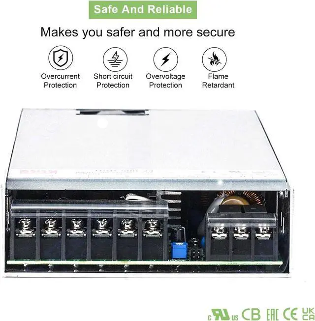 Alt view image 6 of 7 - RSP-500-24 504W 24V 21A Power Supply - Remote Control, Active PFC, 89% Efficiency - Ideal for Test Equipment, Burn-in Systems