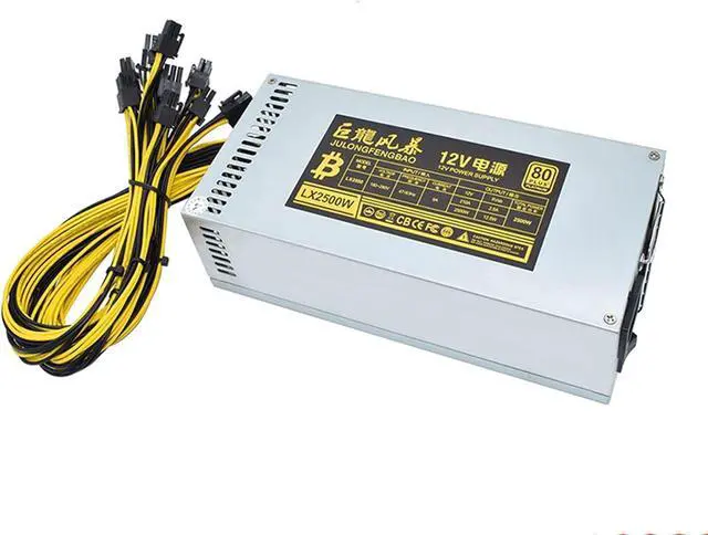 Main image of 2000W 2500W Quality BTC 2U Mining Power Supply ETH Rig Miner S9 S7 L3+ Low Power Consume(2500W)