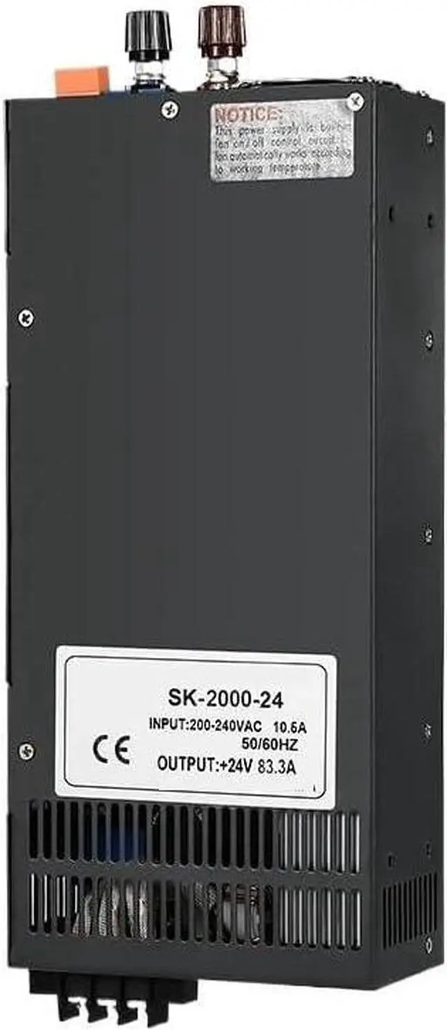 Main image of 2000W Switching Power Supply 0-12V 24V 36V 48V 60V 80V 110V 220V AC/DC SK2000 Adjustable Voltage Current High Power SMPS(110V,0-12V 166.6A)