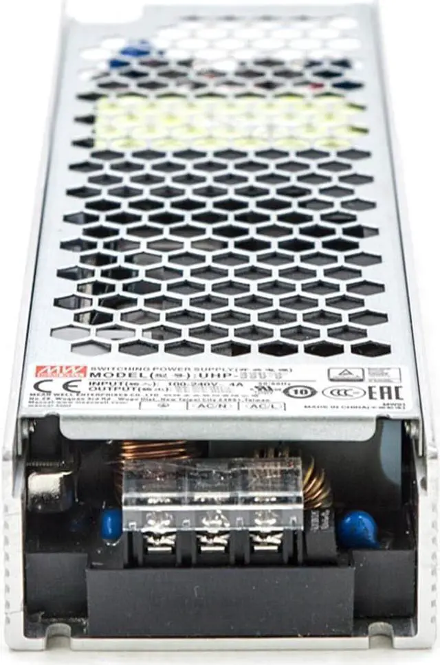 Main image of UHP-350-3.3 Industrial Power Supply, 3.3V 60A 198W, Slim Fanless Design, 88.5% Efficiency, -22°F~158°F, UL/TUV Certified, for Automation & Control Systems