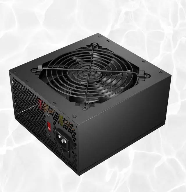 Alt view image 3 of 7 - ATX Non Modular 600W Power Supply with Automatic Thermal Control 120mm Fan, Black ICESHARKS 5-Year Warranty