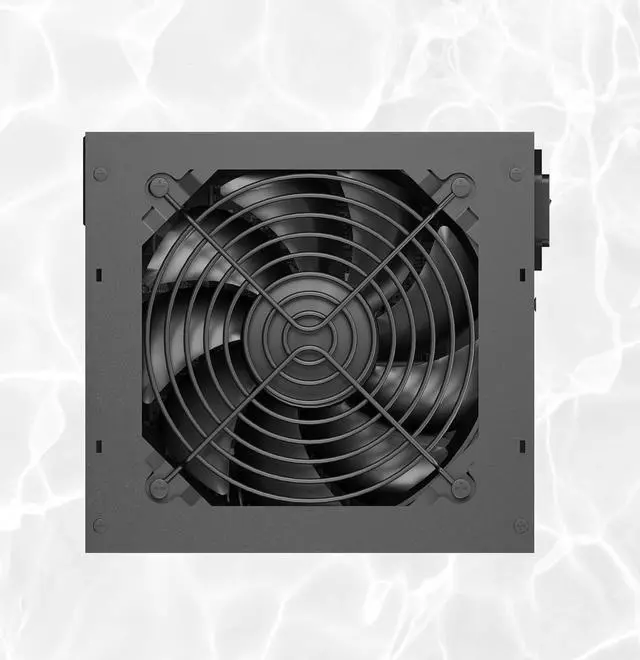 Alt view image 4 of 7 - ATX Non Modular 600W Power Supply with Automatic Thermal Control 120mm Fan, Black ICESHARKS 5-Year Warranty