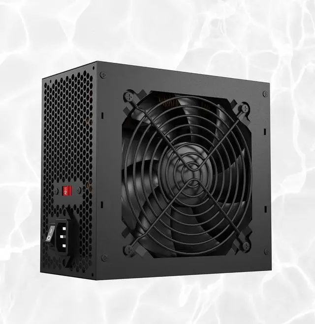 Alt view image 5 of 7 - ATX Non Modular 600W Power Supply with Automatic Thermal Control 120mm Fan, Black ICESHARKS 5-Year Warranty