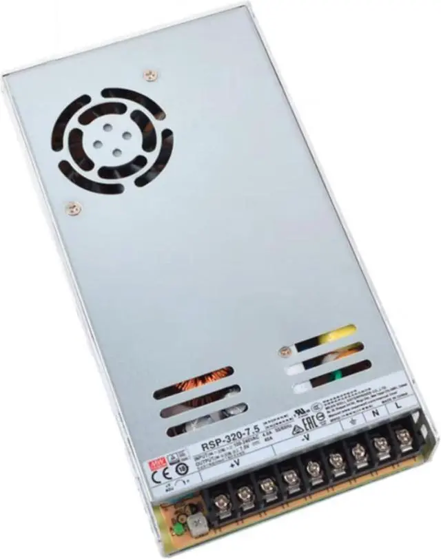 Alt view image 5 of 7 - RSP-320-7.5 320W Single Output PFC Function Power Supply 7.5V Constant Voltage with Built-in Cooling Fan for Robotics, Industrial Control Systems, and Test Equipment