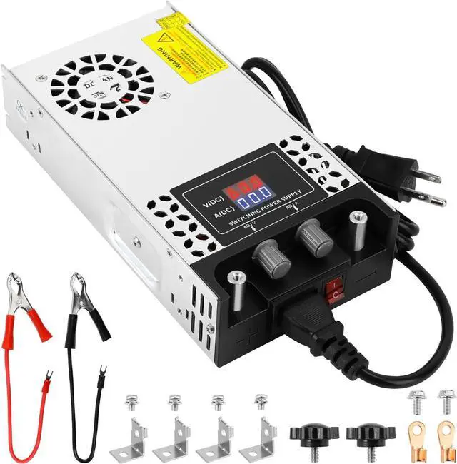 Main image of Adjustable 0-24V Power Supply 25A 600W, 110V AC to DC 0-24V Buck Converter 0-25A 600W Power Supply with LCD Display Adjustable Voltage Current 110V/220V AC to 24V DC Converter