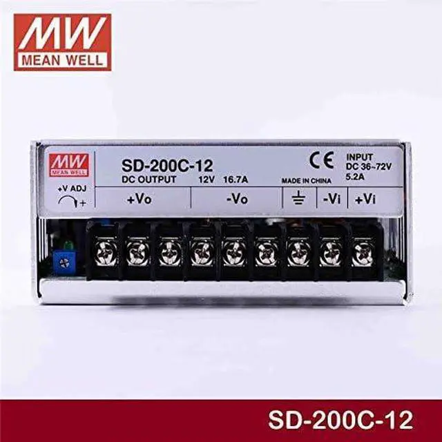 Alt view image 3 of 4 - Enclosed Type 200.4W 12V 0~16.7A SD-200C-12 Meanwell DC-DC SMPS SD-200 Series MEAN WELL Switching Power Supply