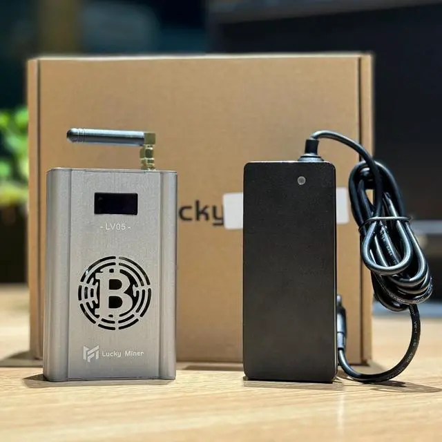 Alt view image 4 of 5 - Bitcoins Miner Lucky Miner LV05 BTC Lottery Machine 300GH/S BM1366 WiFi SHA-256 Asic Chip Algorithm BTC BCH BSV DGB