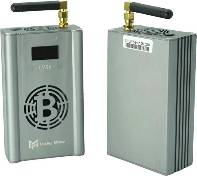Alt view image 5 of 5 - Bitcoins Miner Lucky Miner LV05 BTC Lottery Machine 300GH/S BM1366 WiFi SHA-256 Asic Chip Algorithm BTC BCH BSV DGB