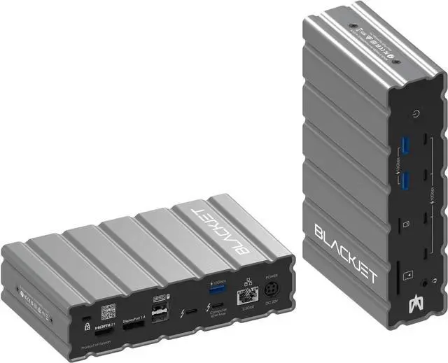 Main image of RX-4 Raiden Thunderbolt 4 Docking Station Docking Station with 17 Ports, Thunderbolt 4, USB-C, USB-A, Ethernet, HDMI, DisplayPort, Audio, Card Readers, USB4, Space Gray