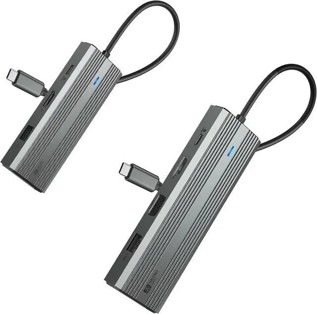 Main image of 10-in-1 MultiPort Docking Station with 8-in-1 USB C Hub