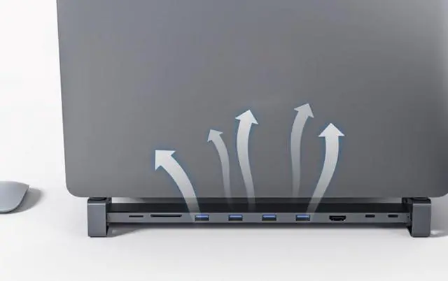 Alt view image 5 of 7 - Upgrade Fast USB USB3.0 5Gbps Docking Station Bracket 9-in-1
