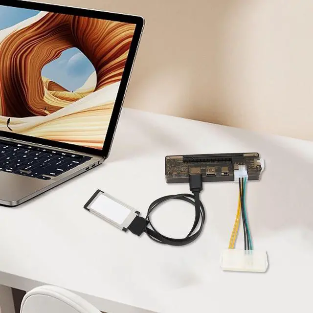 Alt view image 5 of 7 - Laptop External Independent Video Card Dock, Laptop Graphics Card Dock 6Pin Express Card Interface EXP GDC Power for Server Computing