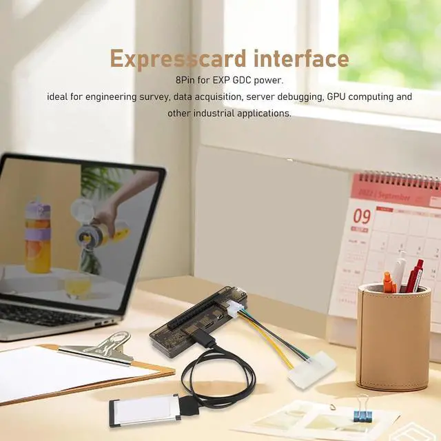 Alt view image 3 of 7 - Laptop External Independent Video Card Dock, Laptop Graphics Card Dock 6Pin Express Card Interface EXP GDC Power for Server Computing
