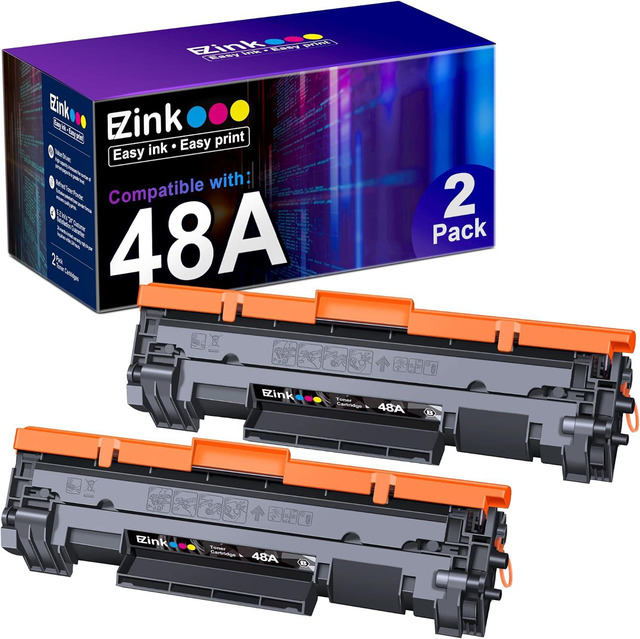 2x CF248A 48A Toner Cartridge – Black, For HP LaserJet Pro M15w, M28w, M16w – ONLYU Compatible