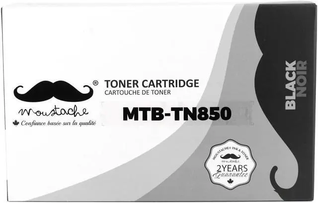 Alt view image 2 of 7 - Moustache TN 850 Compatible Toner Cartridge Brother TN850 TN-850 TN820 TN-820 Black Replacement for HLL6200DW, HLL6200DWT, HLL6250DW, HLL6300DW, HLL6400DW, HLL6400DWT 8,000 Pages High Yield