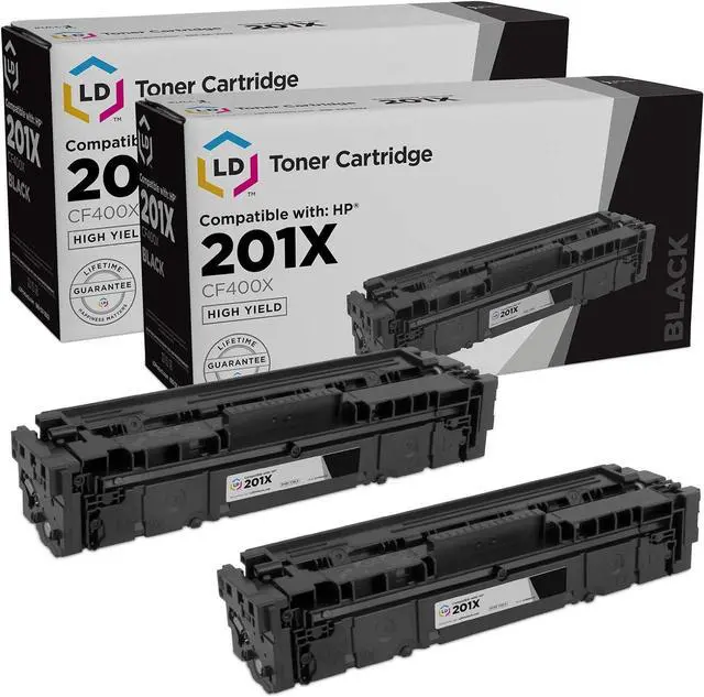 Main image of LD Products Compatible Toner Cartridge Replacement for 201X CF400X High Yield (Black, 2-Pack)