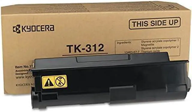 Alt view image 2 of 4 - Kyocera TK-312 1T02F80US0 FS-2000 FS-2000D FS-2000DN Toner Cartridge (Black) in Retail Packaging