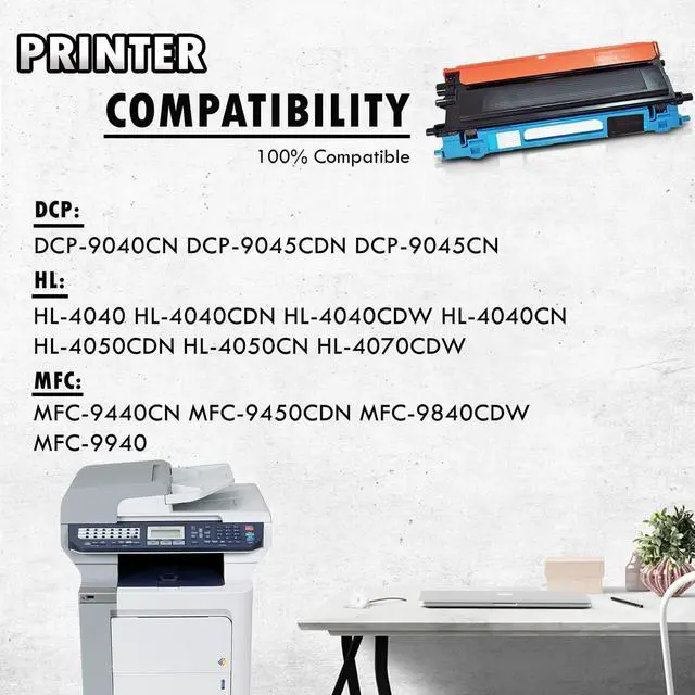 Alt view image 6 of 7 - Inkfirst Cyan Toner Cartridge TN110 TN115 TN-110TN-115 Compatible Remanufactured for Brother TN110 TN115 MFC-9840CDW MFC-9440CN MFC-9450CDN DCP-9040CN DCP-9045CDN HL-4040CDN HL-4040CN HL-4070CDWCyan