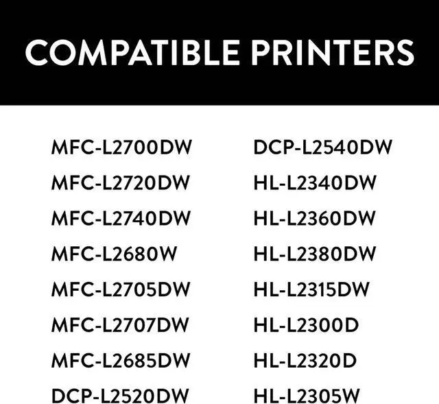 Alt view image 3 of 5 - SPEEDYINKS Compatible Toner Cartridge Replacement for Brother TN660 TN-660 TN 660 TN630 High-Yield Works with HL-L2380DW HL-L2300D DCP-L2540DW MFC-L2700DW MFC-L2685DW Printer (Black, 4-Pack)