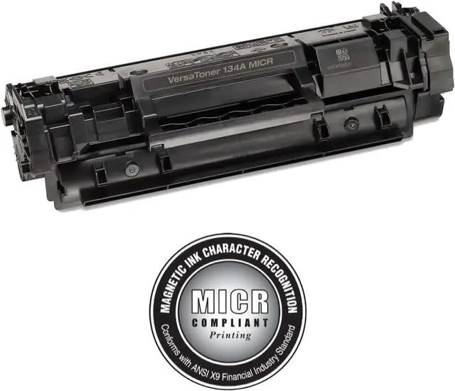 Alt view image 3 of 3 - VersaToner - 134A (W1340A) MICR Toner Cartridge for Check Printing - Compatible with HP Laserjet M209 Series, M234 Series, M236 Series Printers, Black