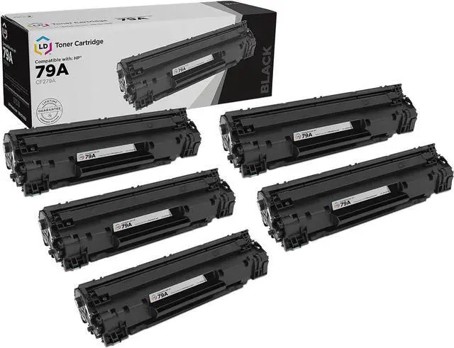Main image of LD Compatible Toner Cartridge Replacements for HP 79A CF279A (Black, 5-Pack)
