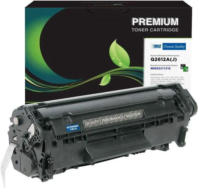 Main image of MSE Brand Remanufactured Toner Cartridge for HP 12A Extended Yield Q2612A(J) | Black