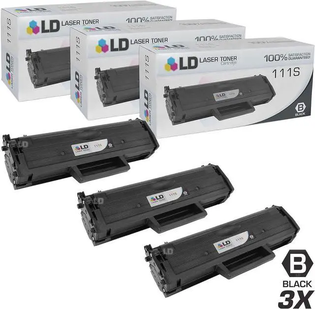 Main image of LD Compatible Toner Cartridge Replacement for Samsung MLT-D111S (Black, 3-Pack)