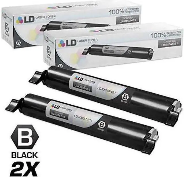 Alt view image 3 of 3 - LD Compatible Replacements for Panasonic KX-FAT461 Set of 3 High Yield Black Laser Toner Cartridges for use in ...