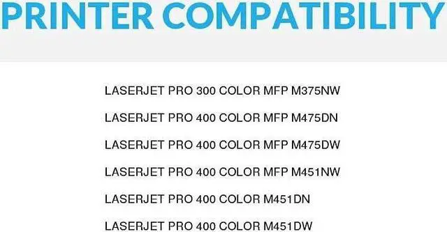 Alt view image 4 of 4 - SPEEDYINKS Remanufactured Toner Cartridge Replacement for HP 305A / CE411A (Cyan) for HP305A HP Laserjet Pro 300 Color MFP M375nw, 400 Color M451dn, 400 Color MFP M451nw, Pro 400 Color M475dn, M475dw