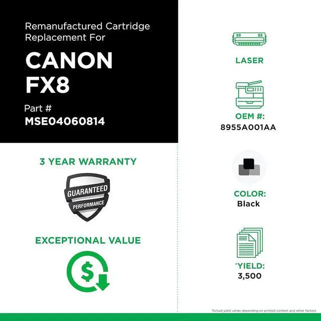 Alt view image 3 of 6 - MSE MSE04060814 Remanufactured Canon S35 Toner Cartridge