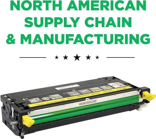 Alt view image 2 of 7 - Clover Remanufactured Toner Cartridge for Dell 310-8401, XG724, 310-8402, XG728, 310-8098, XG724, 310-8099, XG728 | Yellow