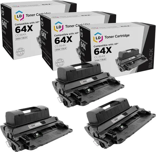Main image of LD Products Compatible Replacement for HP 64 64X Toner Cartridge CC364X CC364A High Yield (Black, 3-Pack) HP Laserjet: P4015dn, P4015n, P4015tn, P4015x, P4515n , P4515tn, P4515x, P4515xm