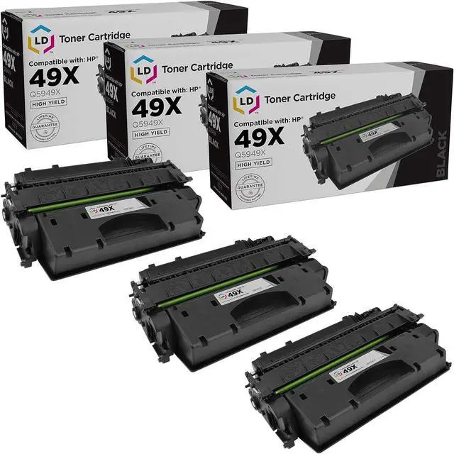 Main image of LD Products Replacement Toner Cartridge Compatible with HP 49X Q5949X High Yield (Black, 3-Pack) Compatible with HP Printer LaserJet: 1320, 1320n, 1320nw, 1320t, 1320tn, 3390 and 3417