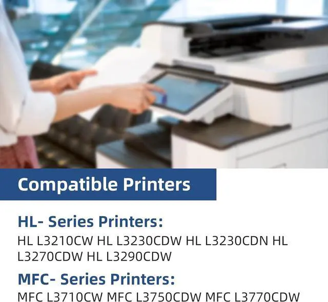 Alt view image 2 of 6 - (with Chip) TN227 Toner Cartridge Compatible Replacement for Brother TN223 TN 227 TN-223 TN-227 Work with MFC-L3770CDW HL-L3270CDW HL-L3290CDW MFC-L3710CW HL-L3210CW (TN-227BK/C/M/Y, 4 Combo Pack)