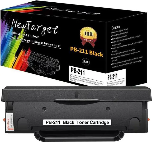 Main image of Newtarget PB-211 PB-211EV PB211 PB211EV Toner Cartridge for Pantum P2500W P2502W M6550NW M6552NW M6600NW M6602NW Printer Toner