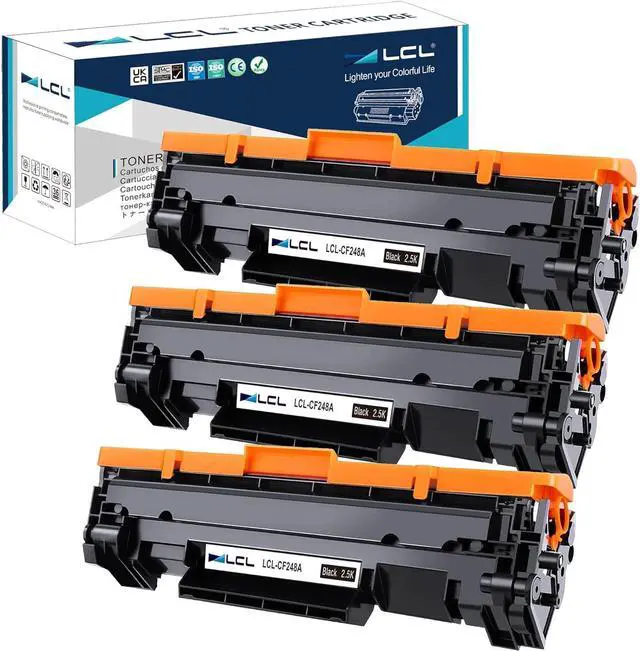 Main image of LCL Compatible for HP 48A CF248A with Chip (3-Pack, Black) Toner Cartridge for HP Laserjet MFP M28a MFP M28w MFP M29a MFP M29w HP Laserjet Pro M15a M15w M16a