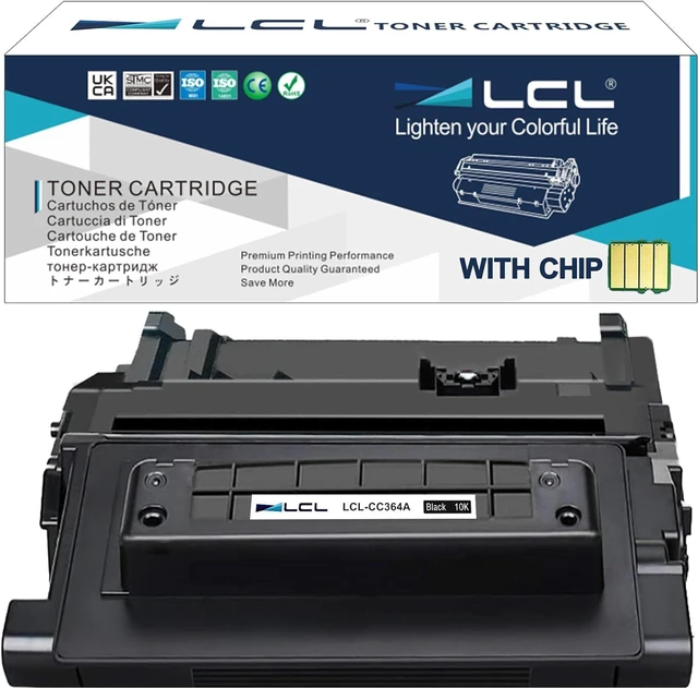 Main image of LCL Compatible Toner Cartridge for HP 64A CC364A (1-Pack, Black) for HP LaserJet P4014N P4014DN P4015N P4015TN P4015DN P4015X P4515N P4515TN P4515X
