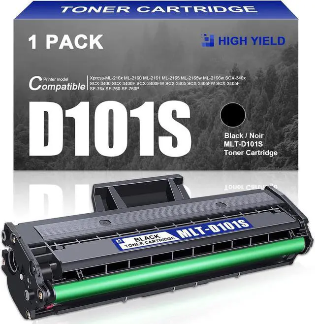 Main image of MLT-D101S SU700A High Yield D101S Toner Cartridge Black 1,700 Pages Replacement for Samsung MLTD101S 101S Xpress ML-216x ML-2160 ML-2161 SCX-340x SCX-3400 SCX-3400F SCX-3405F SF-76x Printer Ink 1-Pack