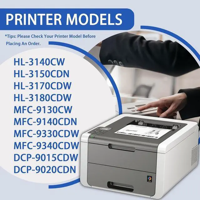 Alt view image 2 of 6 - TN-221Y TN-221MTN-221C TN-221BK 4-Color Toner Cartridge Set High Yield Replacement for Brother TN 221 TN-225 TN225 MFC-9130CW HL-3170CDW HL-3140CW HL-3180CDW MFC-9330CDW Printer TN221 1BK/1C/1M/1Y